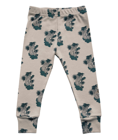Little Kitt 100% cotton unisex neutral sloth animal leggings for babies and toddlers